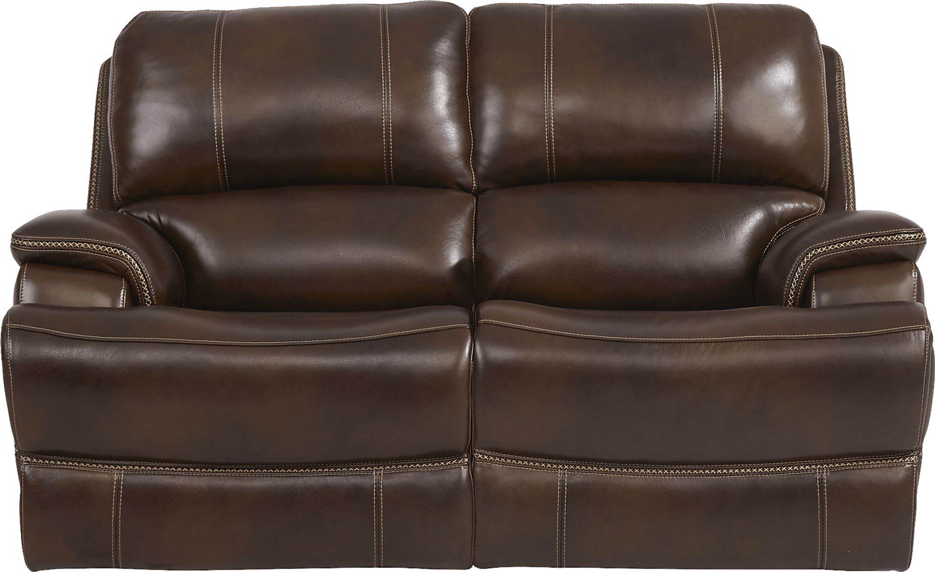 Colorado River Brown 2 Pc Leather Living Room with Reclining Sofa - Image 4