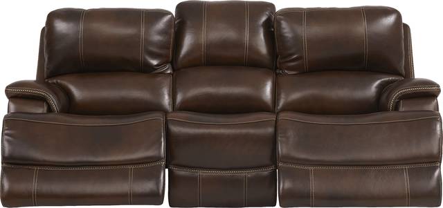 Colorado River Brown 2 Pc Leather Living Room with Reclining Sofa - Thumbnail - Image 3