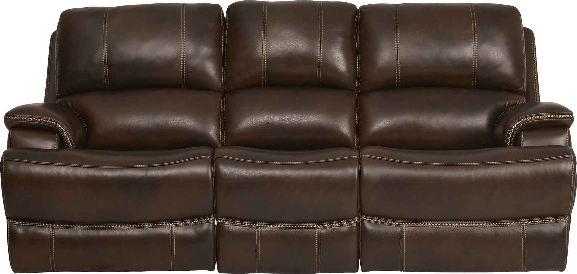 Colorado River Brown 2 Pc Leather Living Room with Reclining Sofa - Image 2