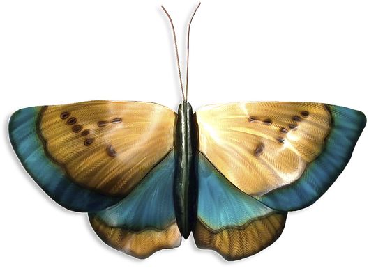 Colorful Butterfly Copper Outdoor Artwork