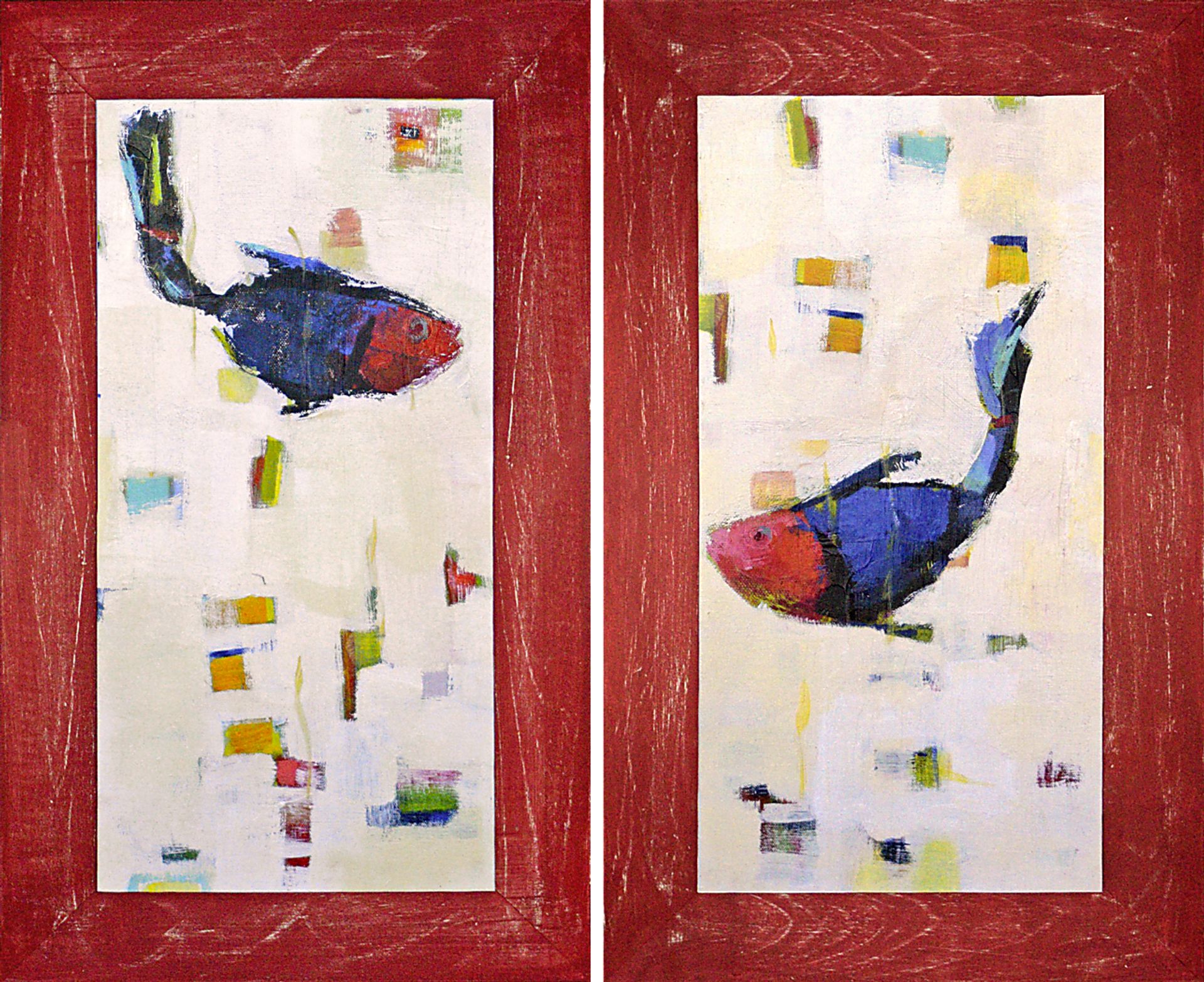Colorful Fish Set of 2 Artwork - Image 1