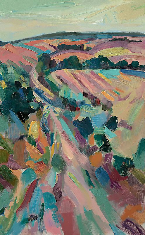 Colorful Rural Hills I Wall Art
