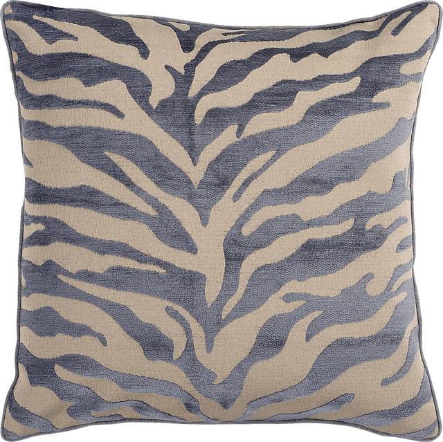 Colorful Zebra Charcoal Accent Pillow - Thumbnail - Image 1