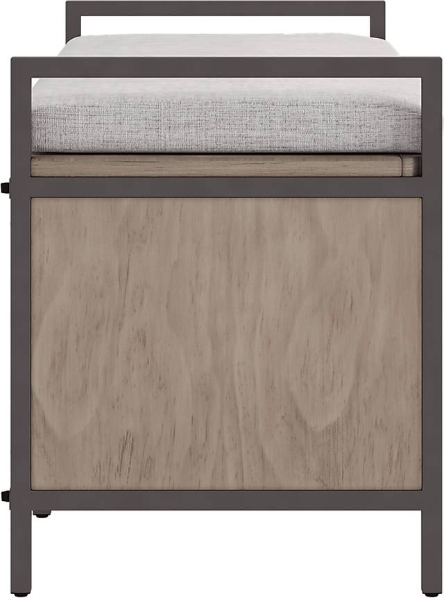 Colridge Gray Storage Bench - Thumbnail - Image 3