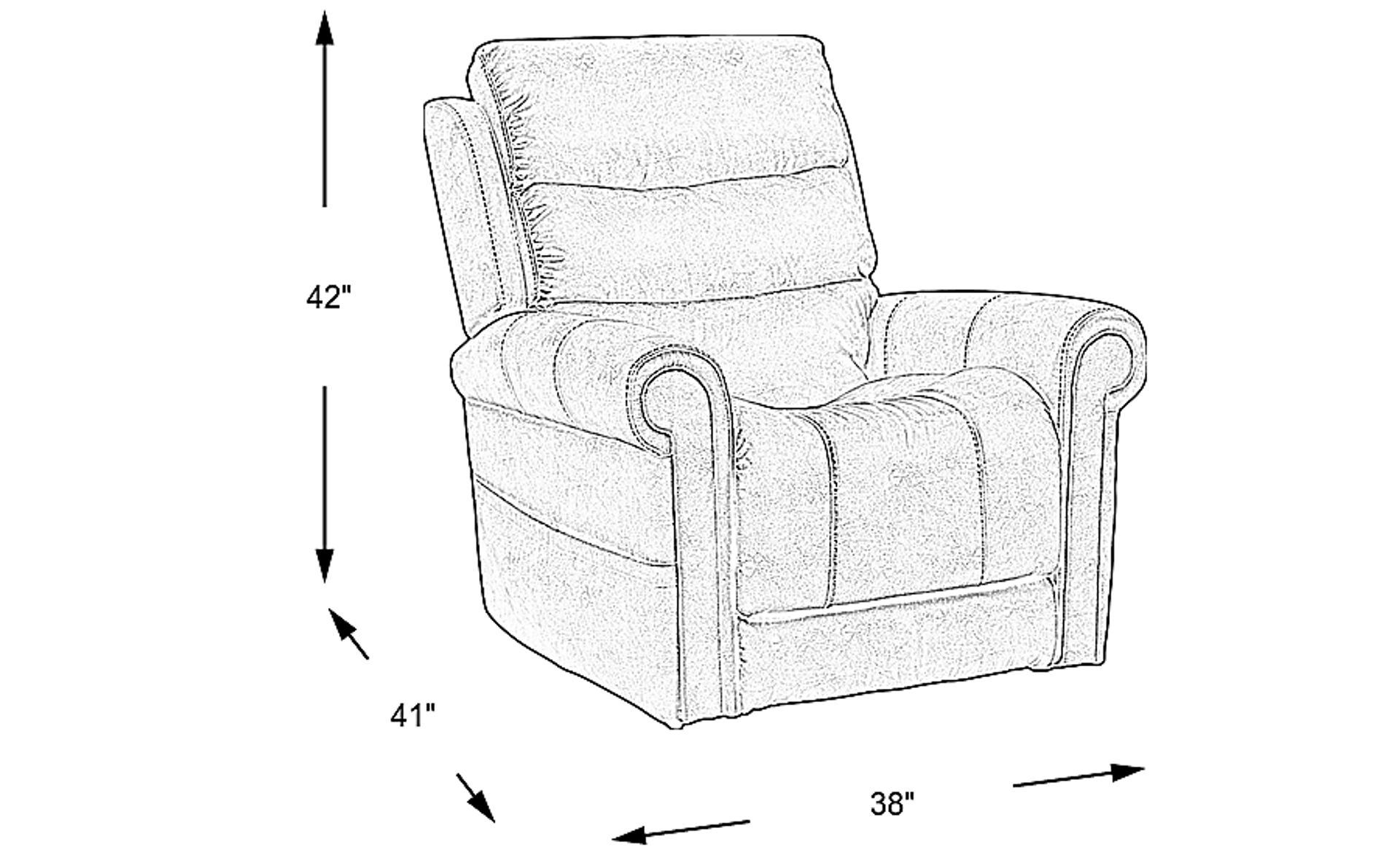 Dimension Image. Please refer to the Dimension Tab on this page for dimension details.