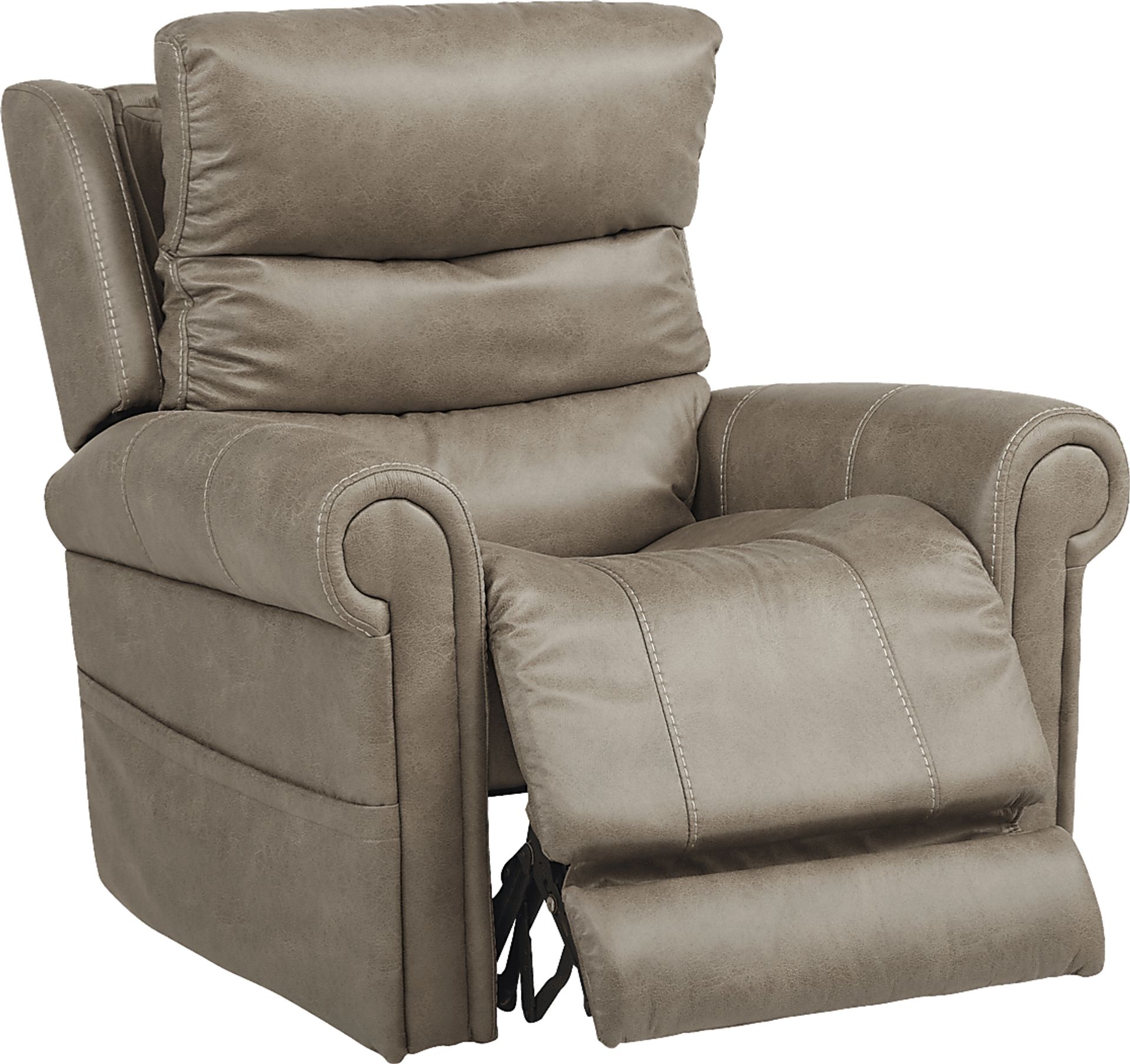 Colson Street Beige Power Recliner - Image 3
