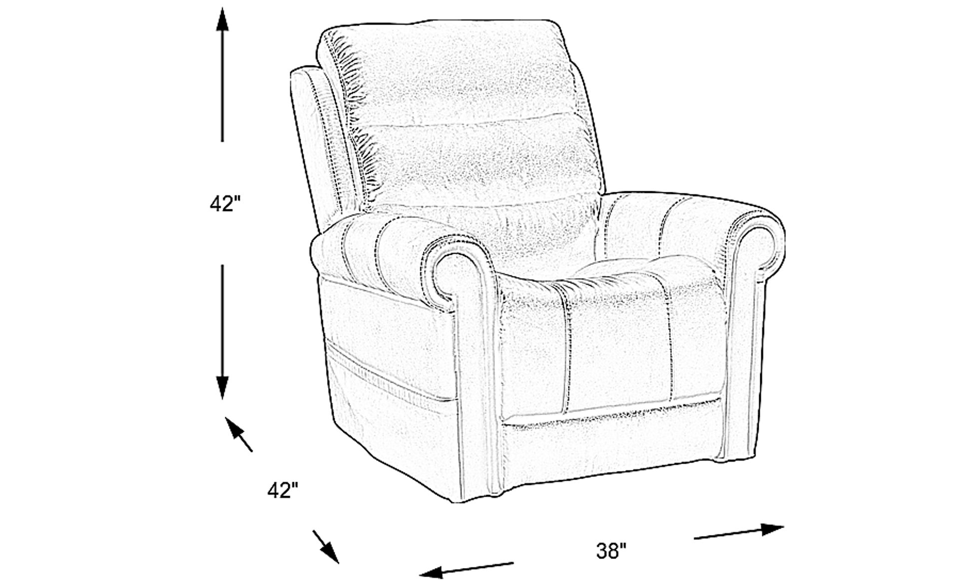 Dimension Image. Please refer to the Dimension Tab on this page for dimension details.