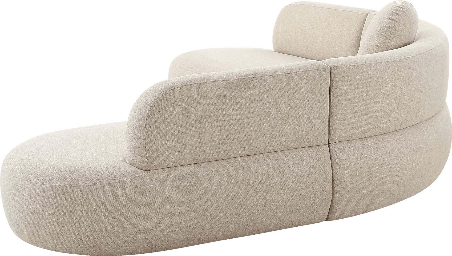 Columa Beige 3 Pc Sectional - Image 4