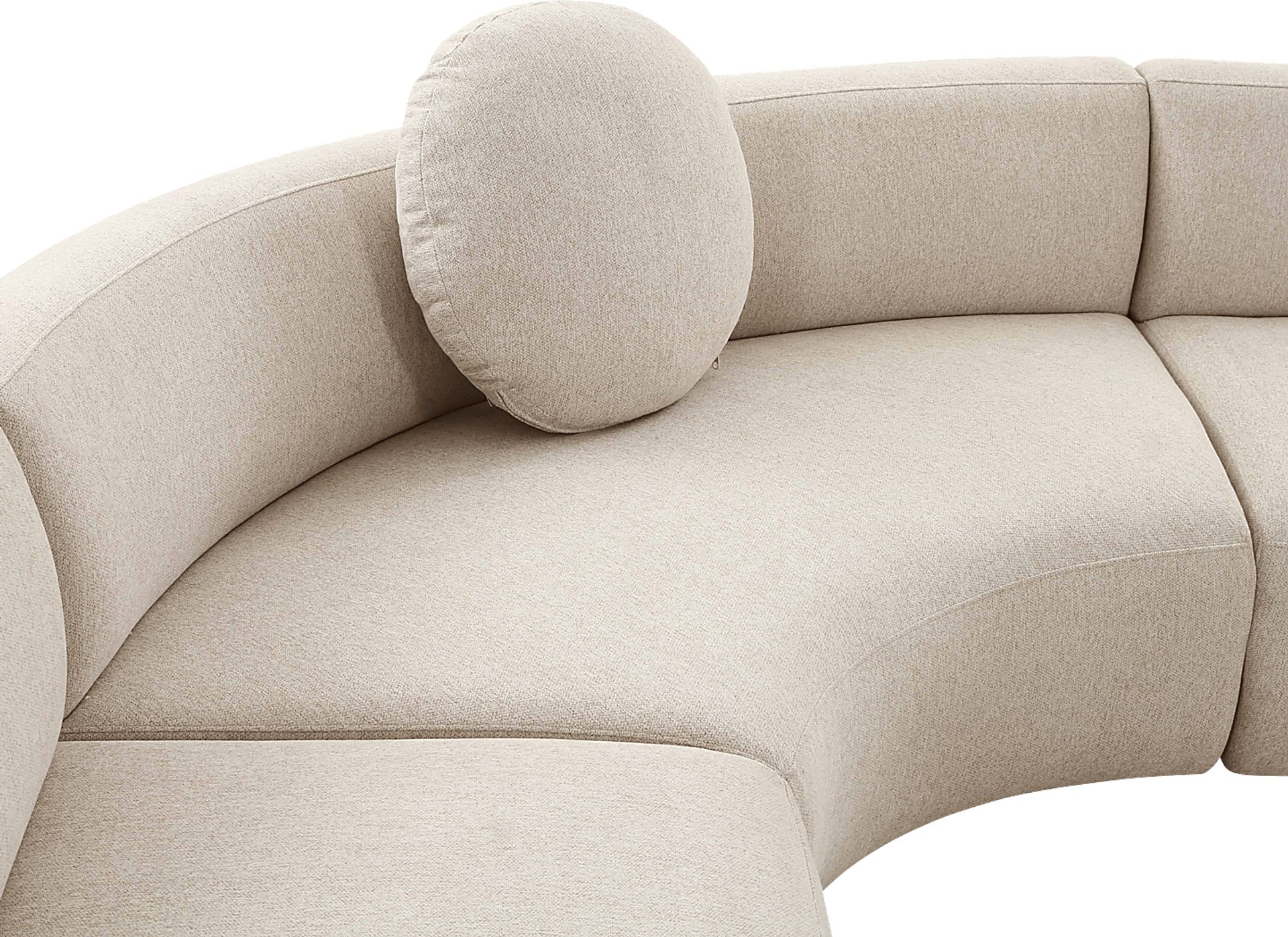 Columa Beige 3 Pc Sectional - Image 5