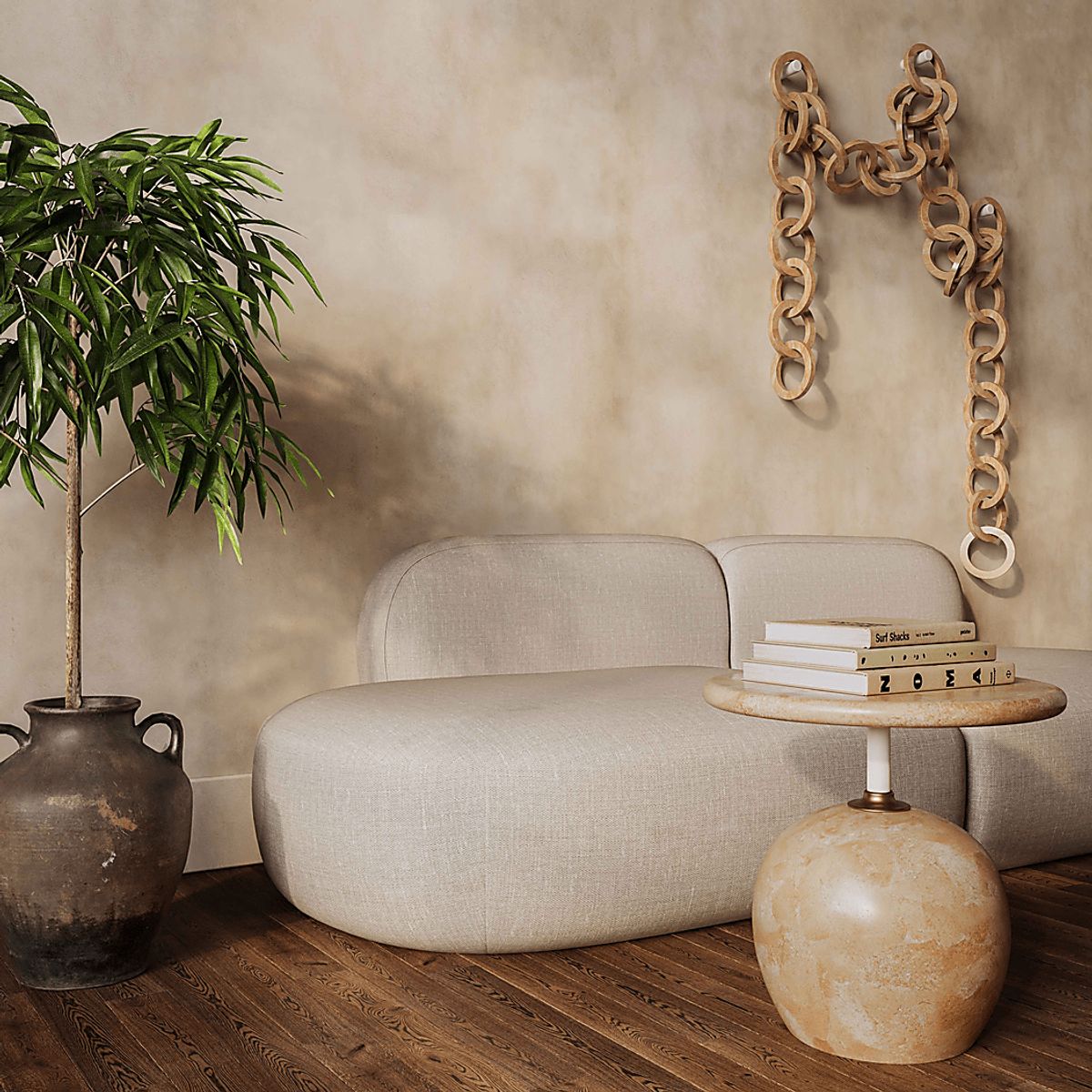 Columa Beige Polyester Fabric Sofa | Rooms to Go