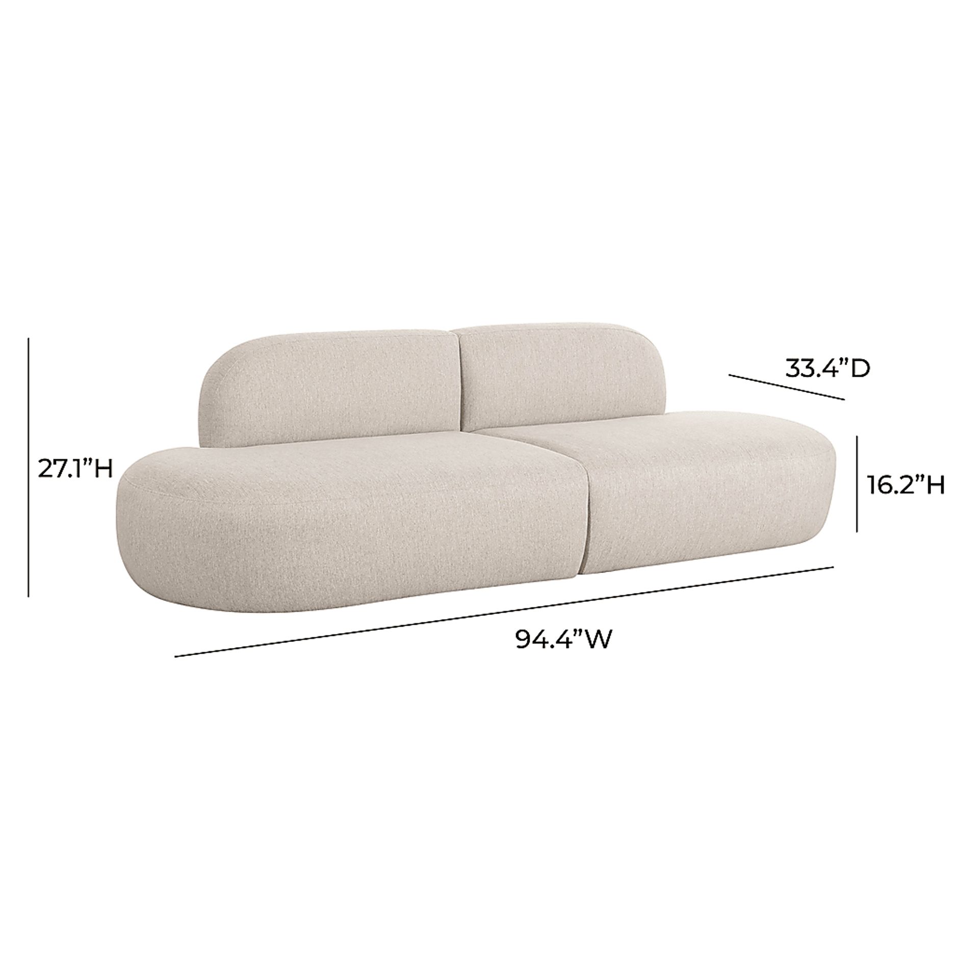 Columa Beige Sofa - Image 6