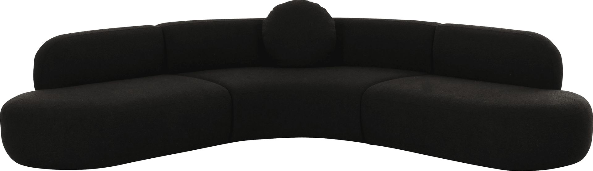 Columa Black 3 Pc Sectional - Image 2
