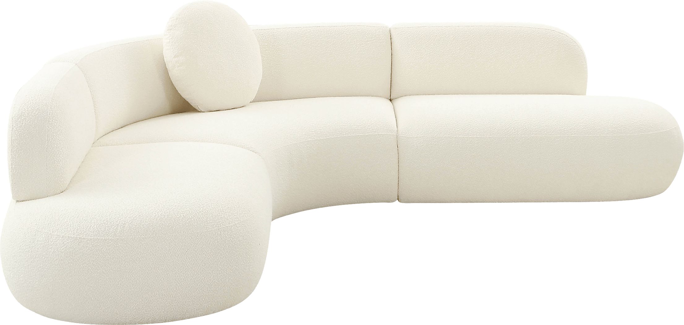Columa Cream 3 Pc Sectional