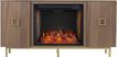 Columbiana III Natural 54 in. Console with Smart Fireplace