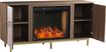 Columbiana III Natural 54 in. Console with Smart Fireplace