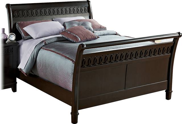 Columbus Circle Sleigh 3 Pc Queen Bed - Thumbnail - Image 1