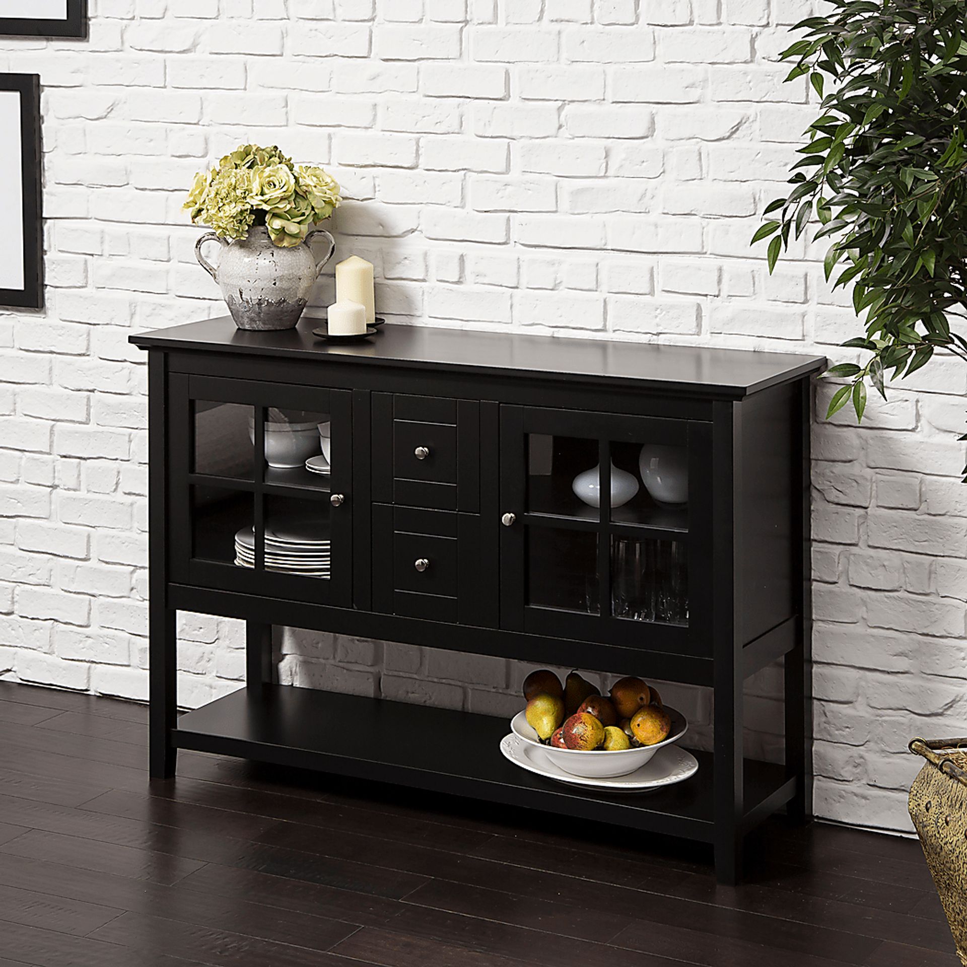 Columby Black Buffet 52 in. Console Table - Image 2