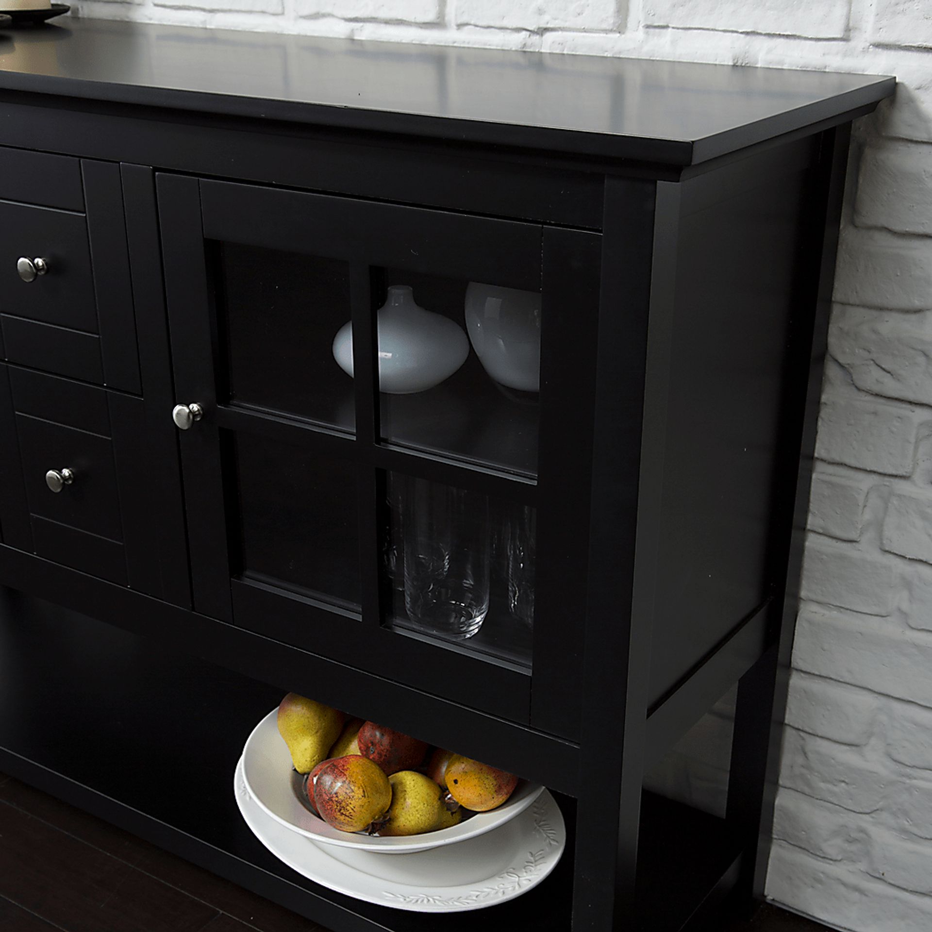 Columby Black Buffet 52 in. Console Table - Image 5