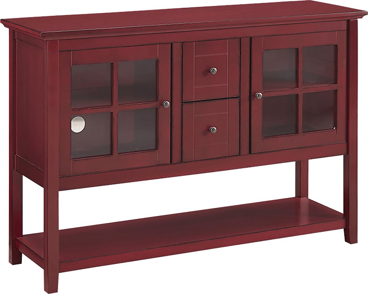 Columby Red Buffet 52 in. Console Table