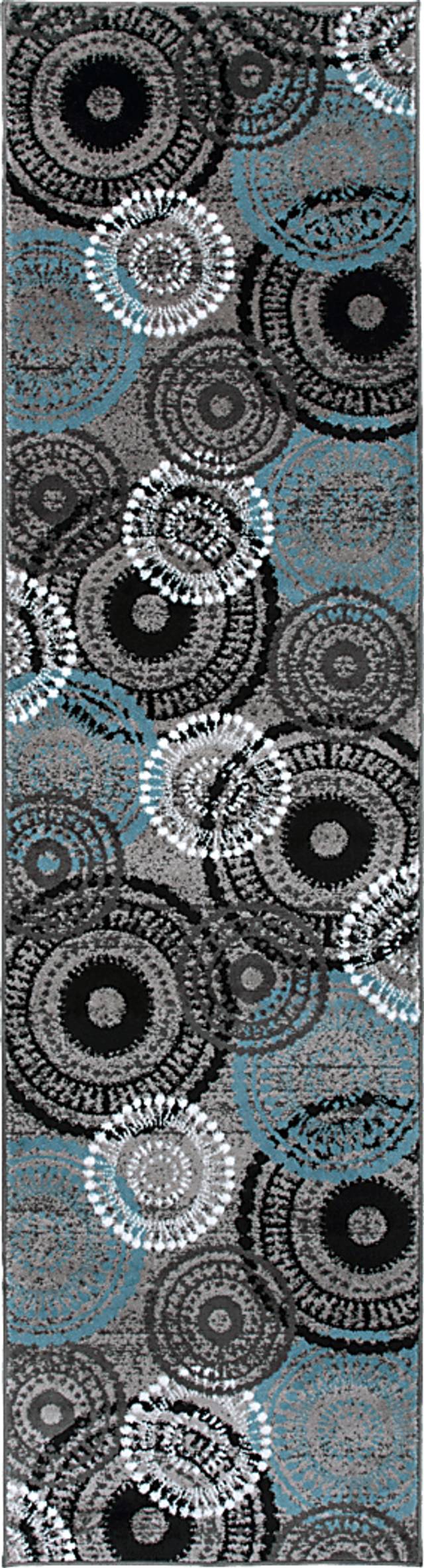 Colvyr Blue 2' x 7'2 Runner Rug - Thumbnail - Image 1