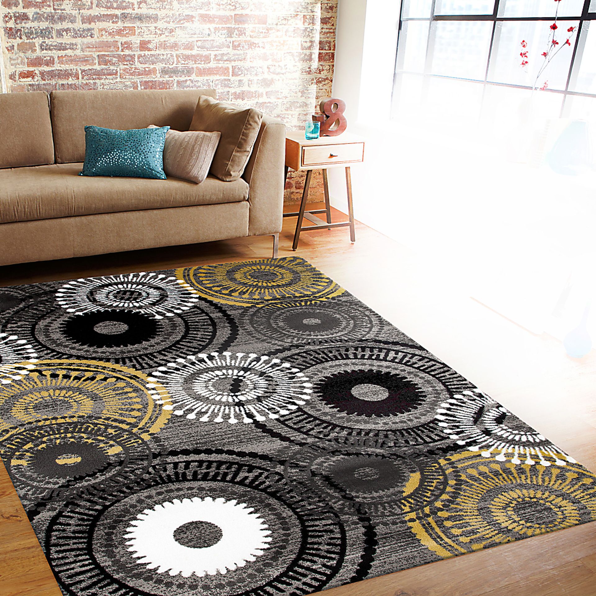 Colvyr Yellow 7'10 x 10'2 Rug - Image 3