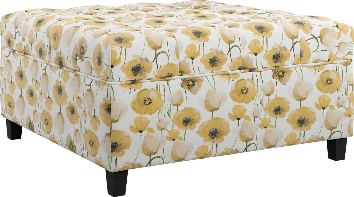 Colwood Yellow Storage Ottoman Rooms To Go