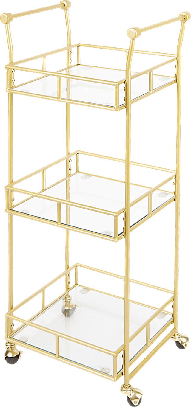 Colwyn Gold Bar Cart - Thumbnail - Image 1