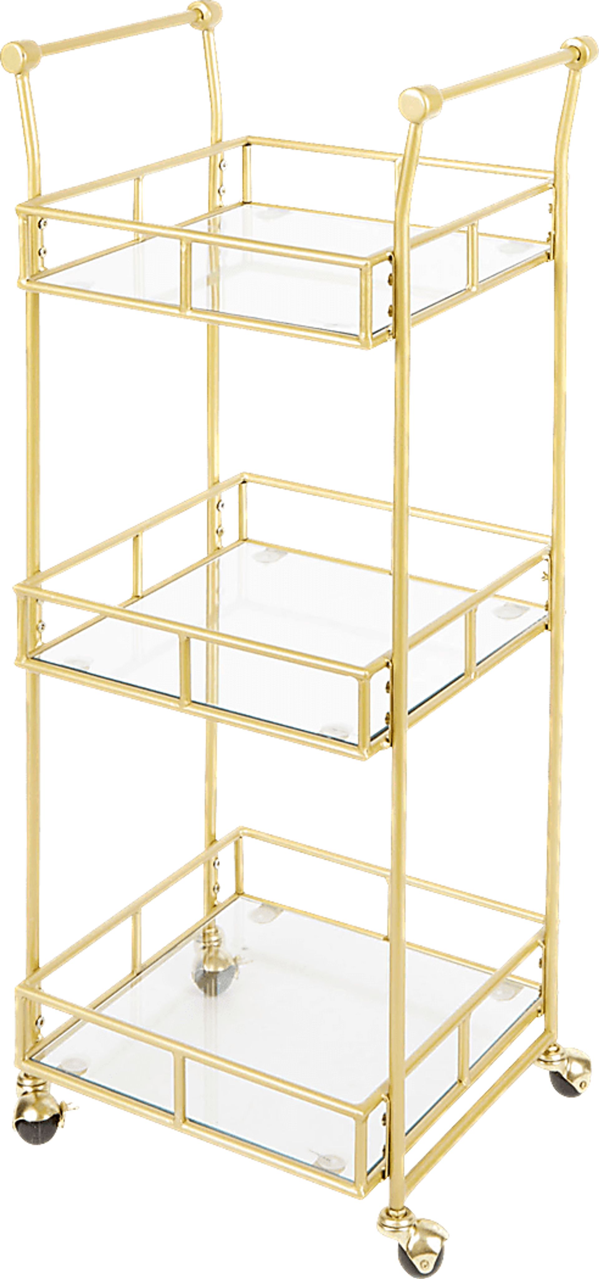 Colwyn Gold Bar Cart - Image 1