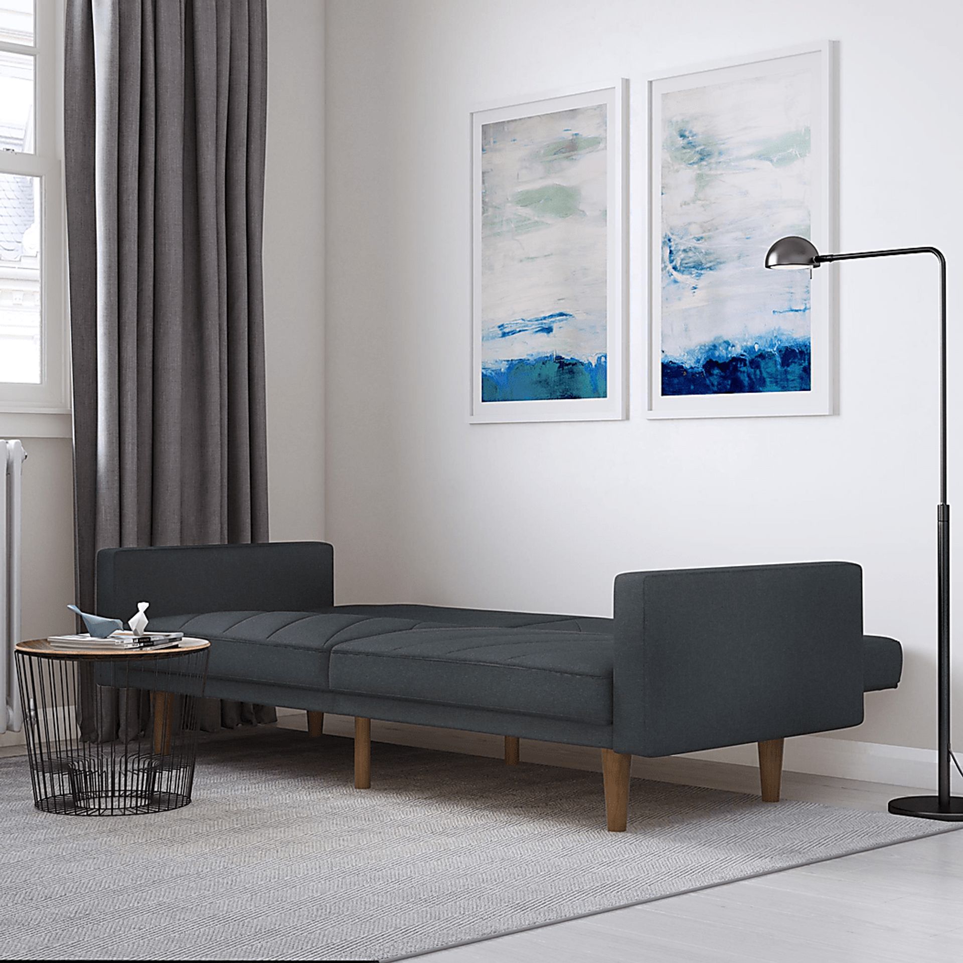 Colyer Dark Gray Futon - Image 8