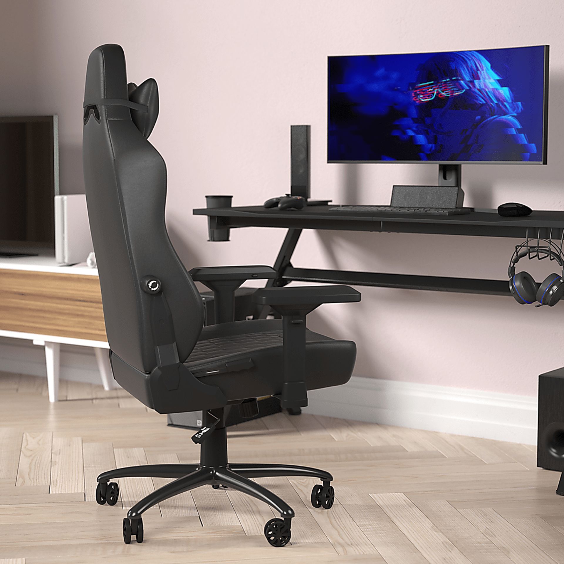Cominger Black Office Chair - Image 2