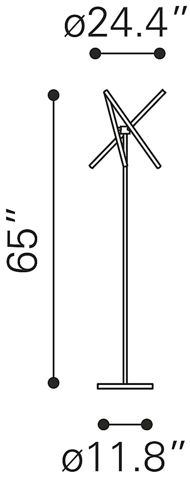 Commanche Nest Brass Floor Lamp - Thumbnail - Image 8