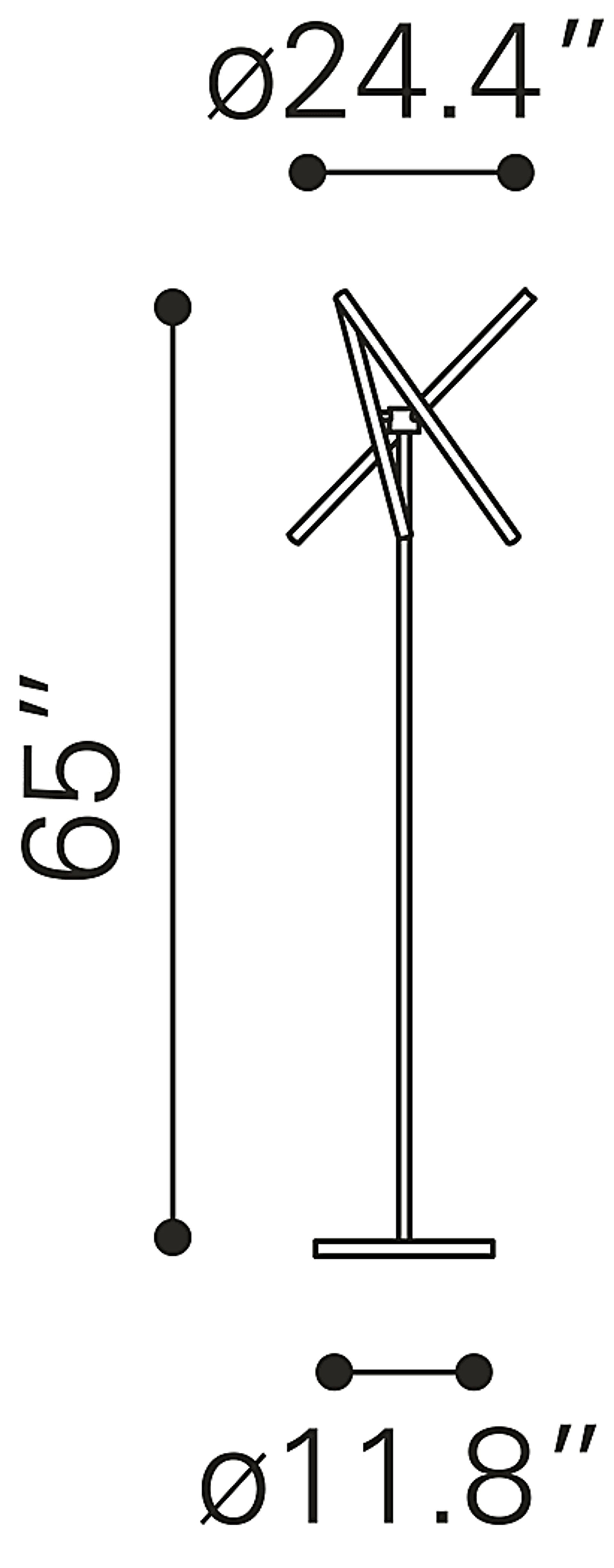 Commanche Nest Brass Floor Lamp - Image 8