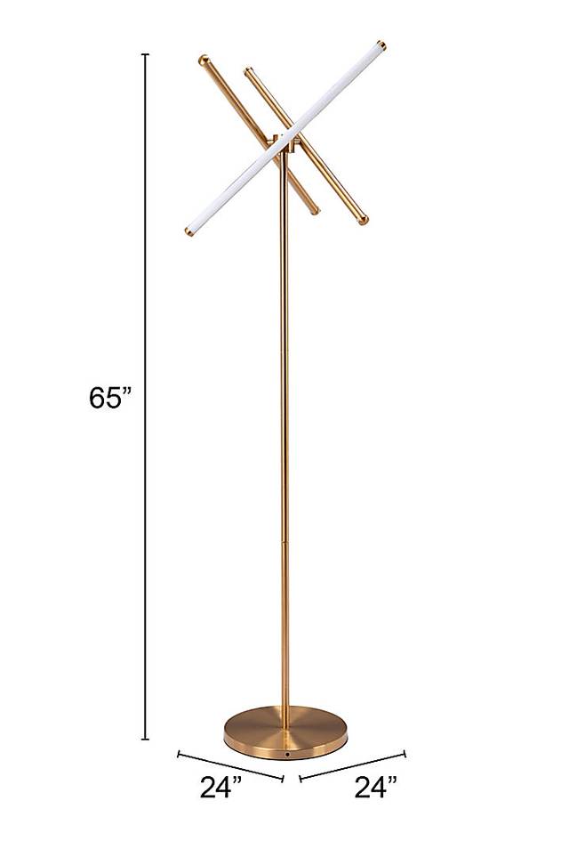 Commanche Nest Brass Floor Lamp - Thumbnail - Image 9