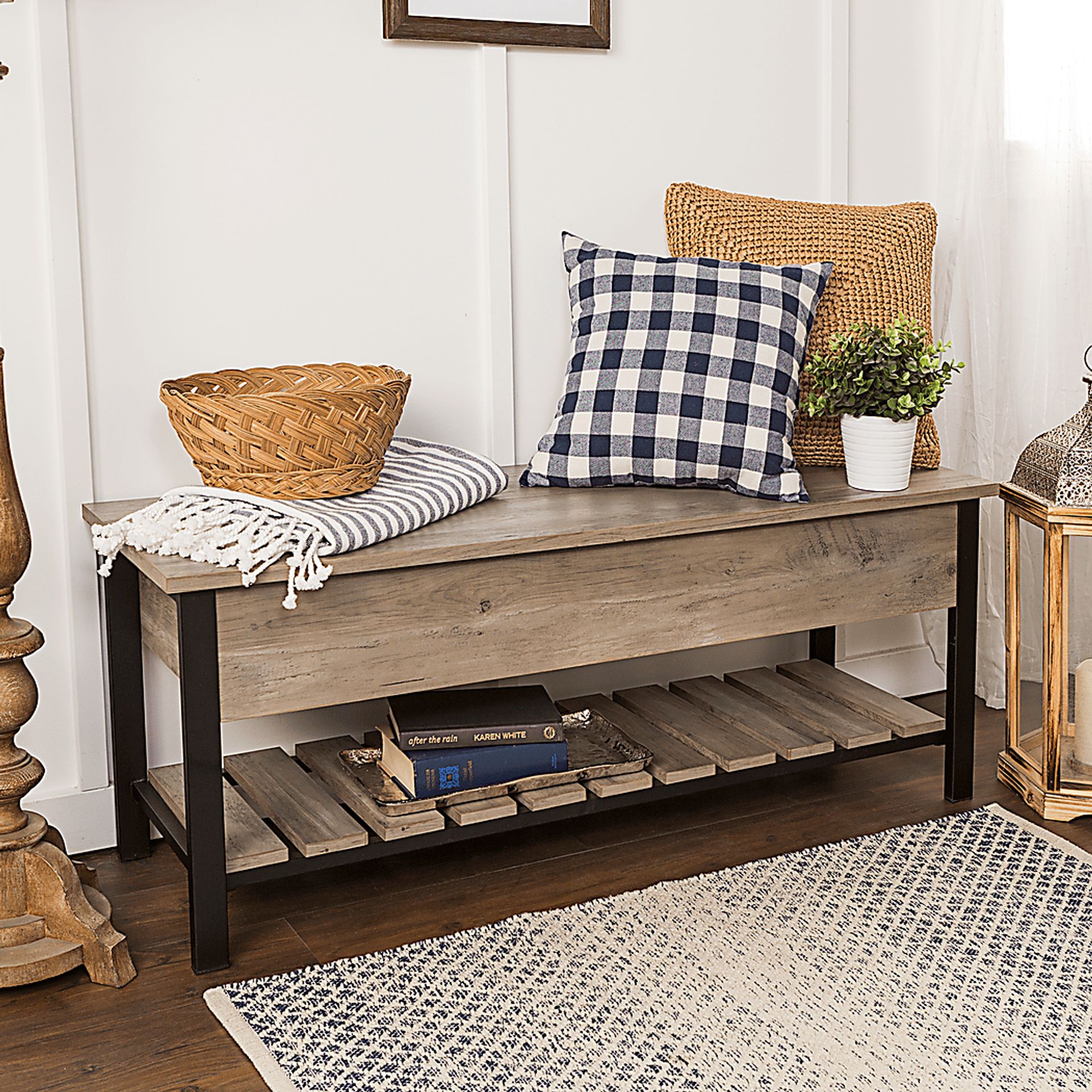Commer Gray Bench - Image 2