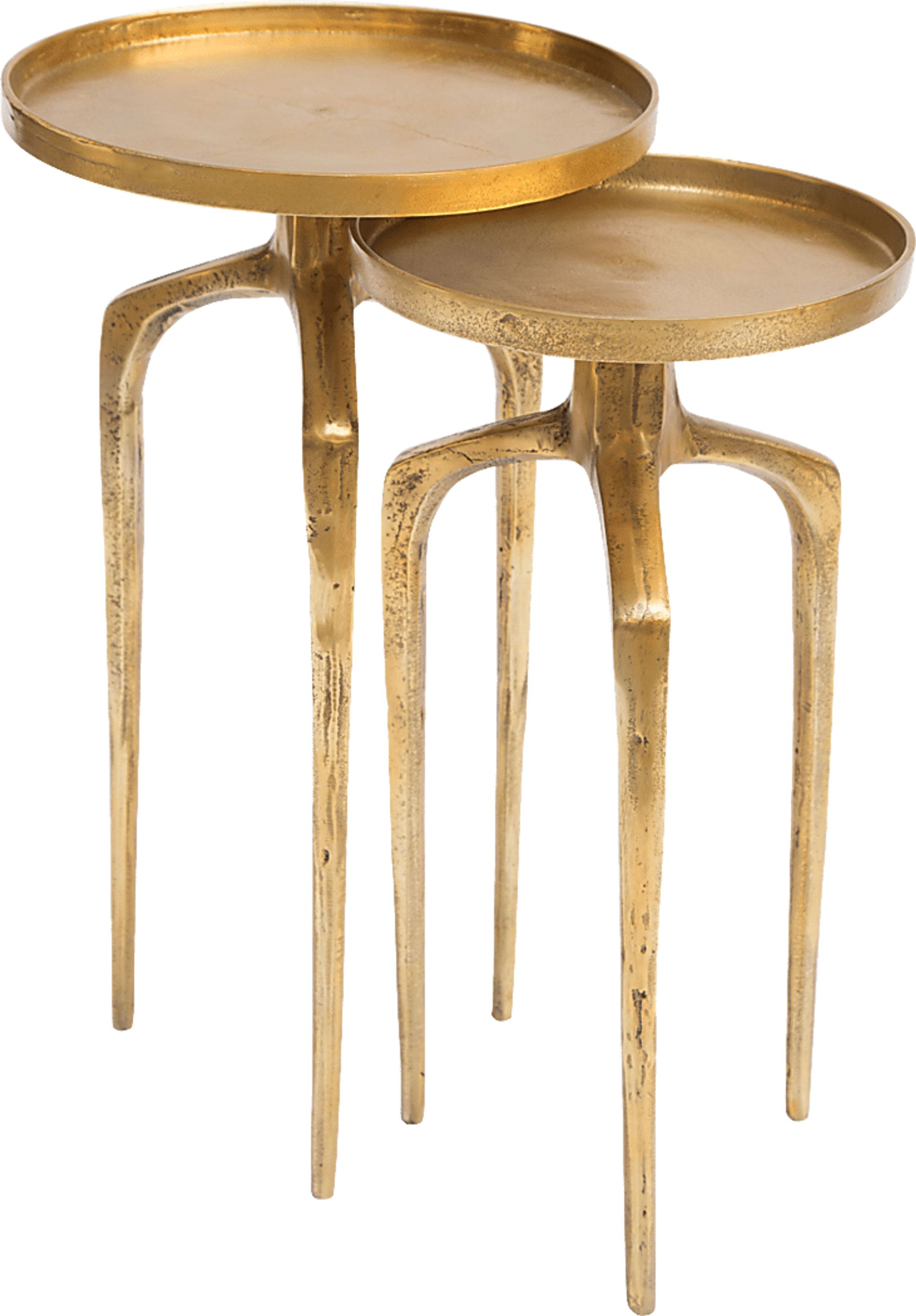 Como Gold Set of 2 Nesting Tables - Image 1