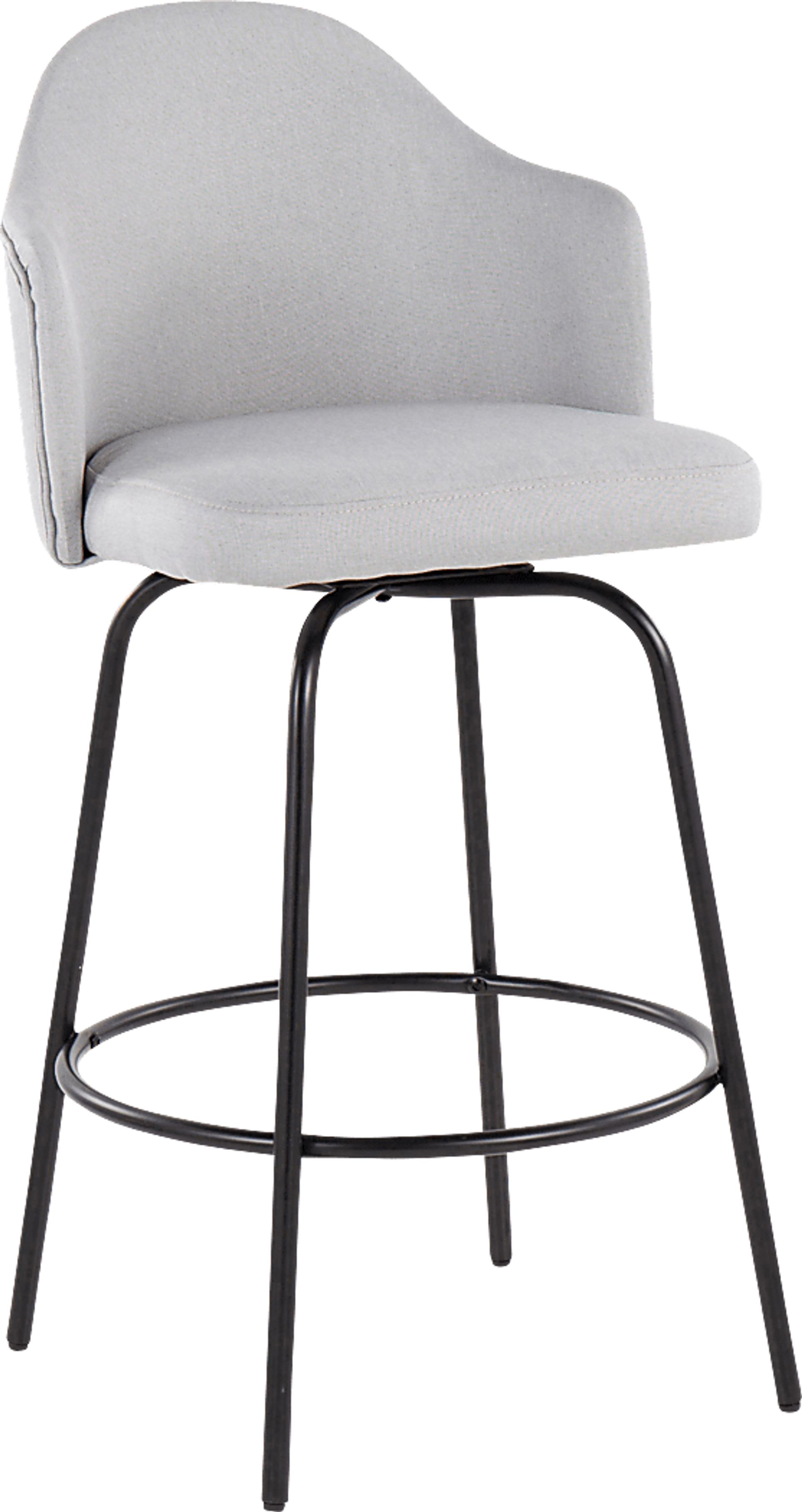 Comosa Light Gray Counter Height Stool, Set of 2 - Image 2