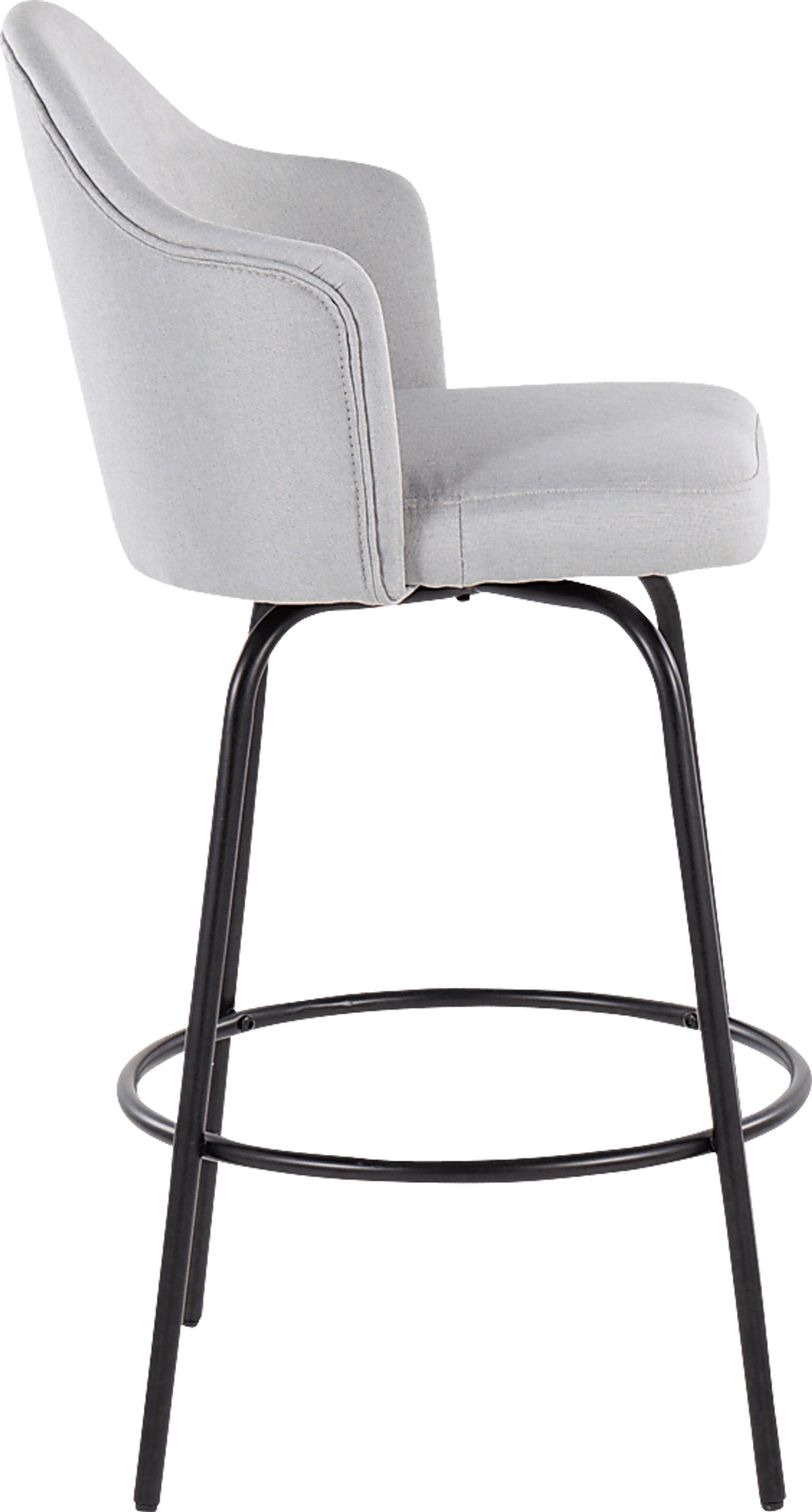 Comosa Light Gray Counter Height Stool, Set of 2 - Image 3
