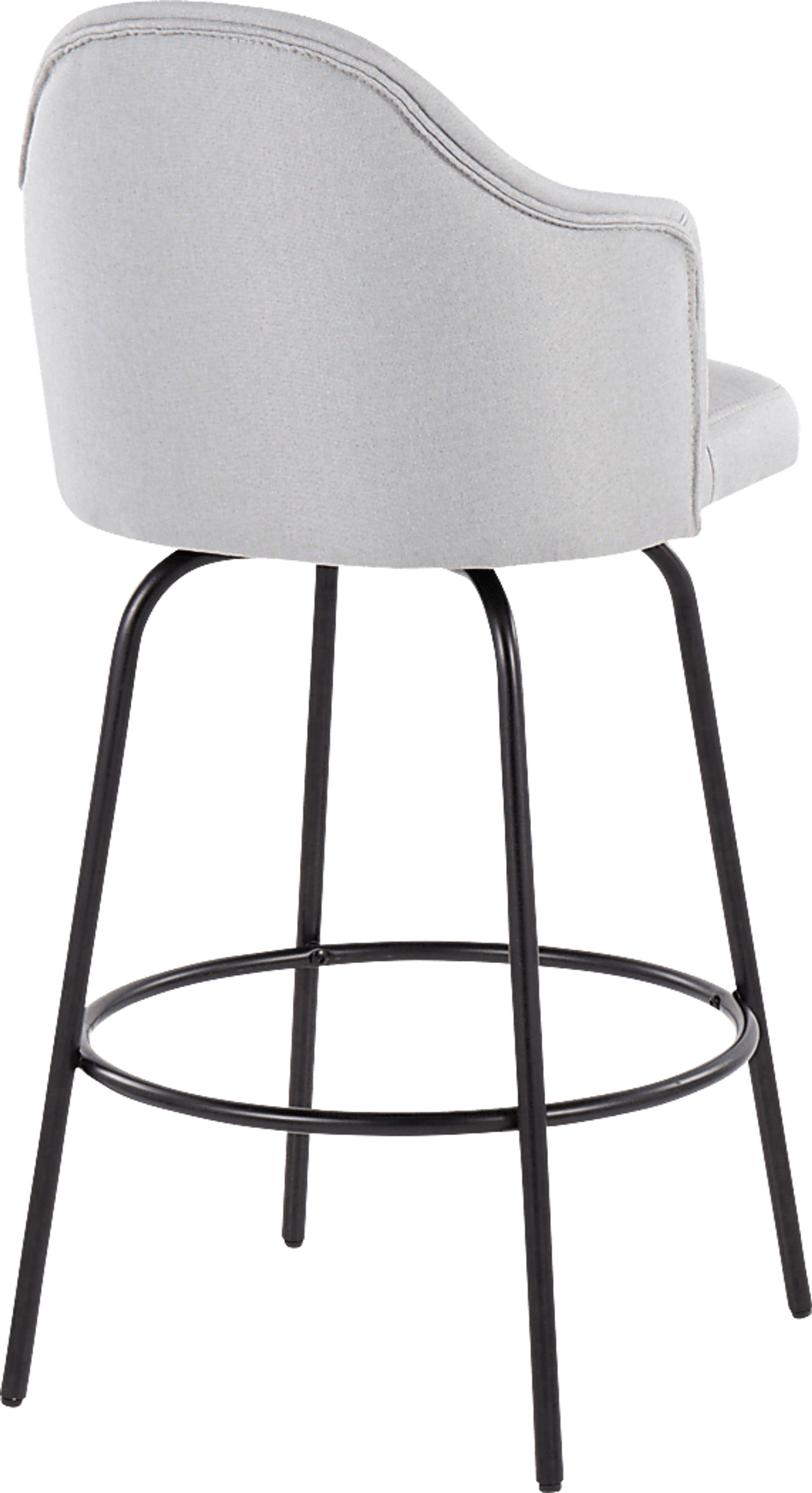 Comosa Light Gray Counter Height Stool, Set of 2 - Image 4