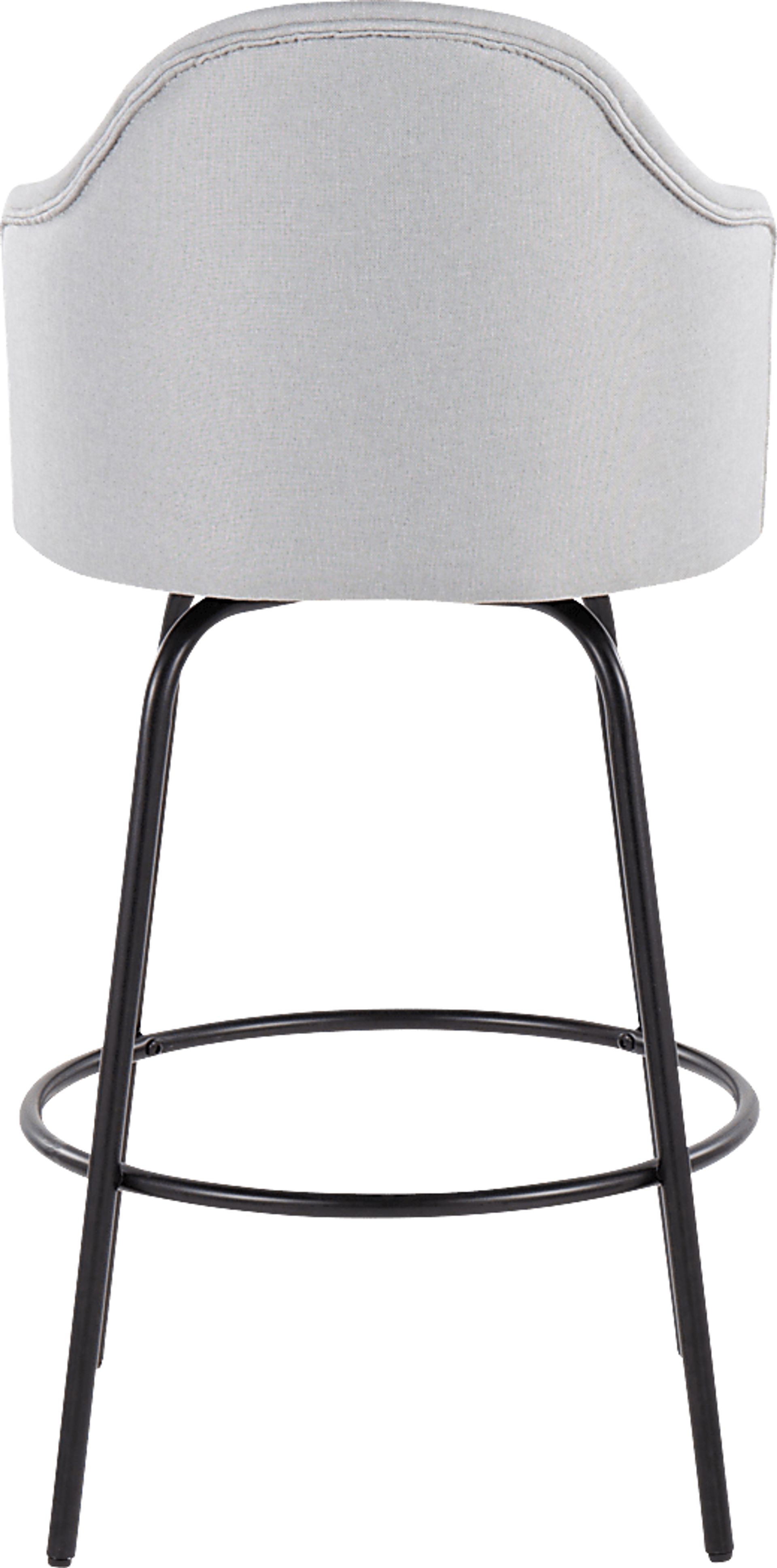 Comosa Light Gray Counter Height Stool, Set of 2 - Image 5