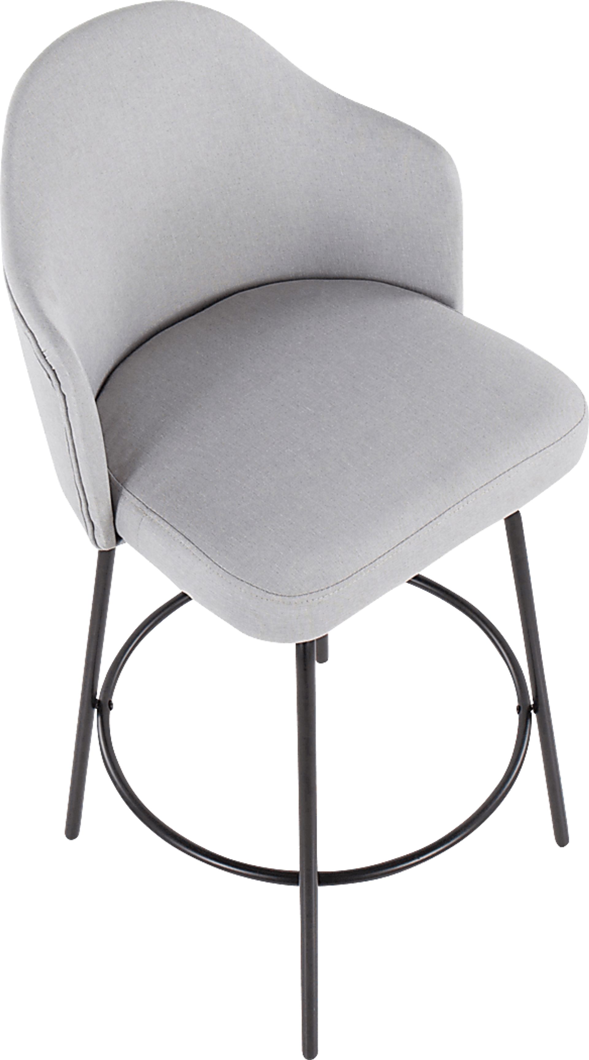 Comosa Light Gray Counter Height Stool, Set of 2 - Image 7