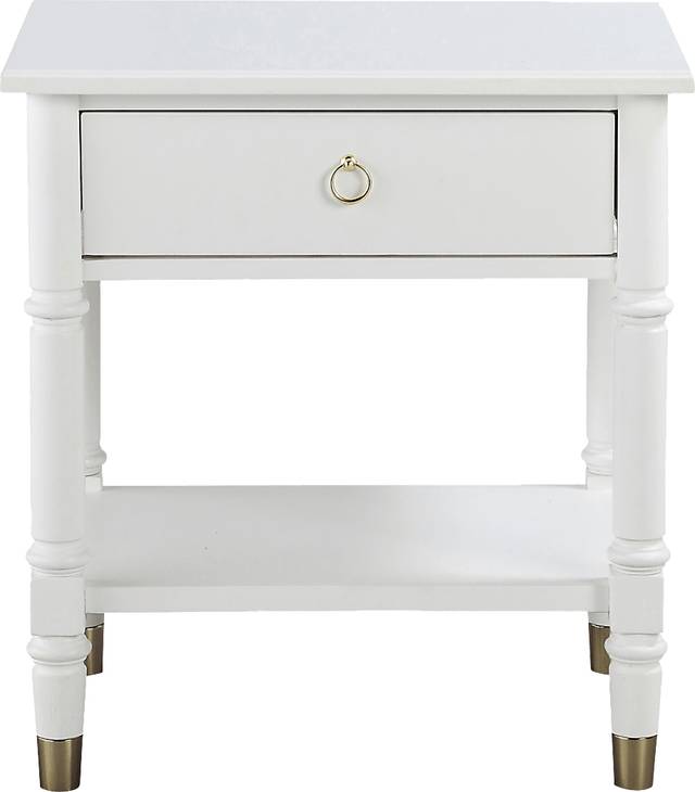 Compson White End Table - Thumbnail - Image 2