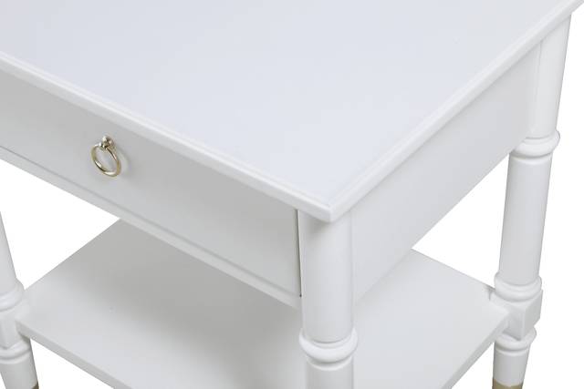 Compson White End Table - Thumbnail - Image 4