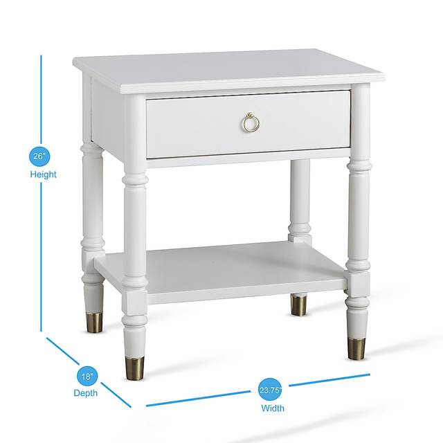 Compson White End Table - Thumbnail - Image 9