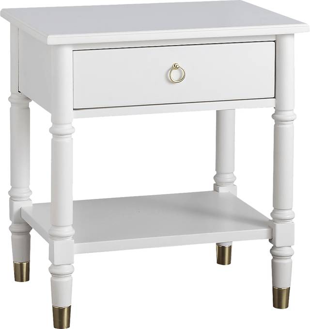 Compson White End Table - Thumbnail - Image 1