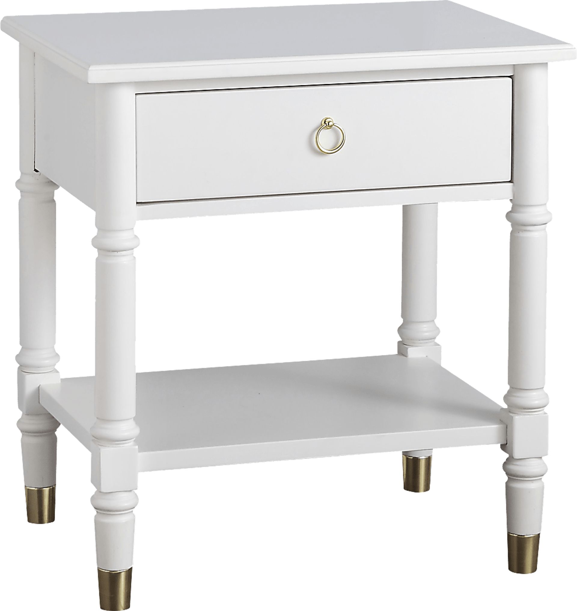 Compson White End Table - Image 1