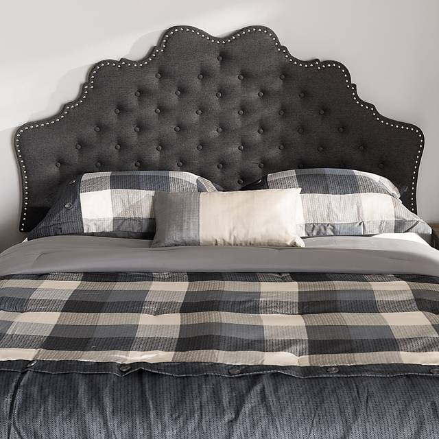 Conagra Charcoal King Upholstered Headboard - Thumbnail - Image 2