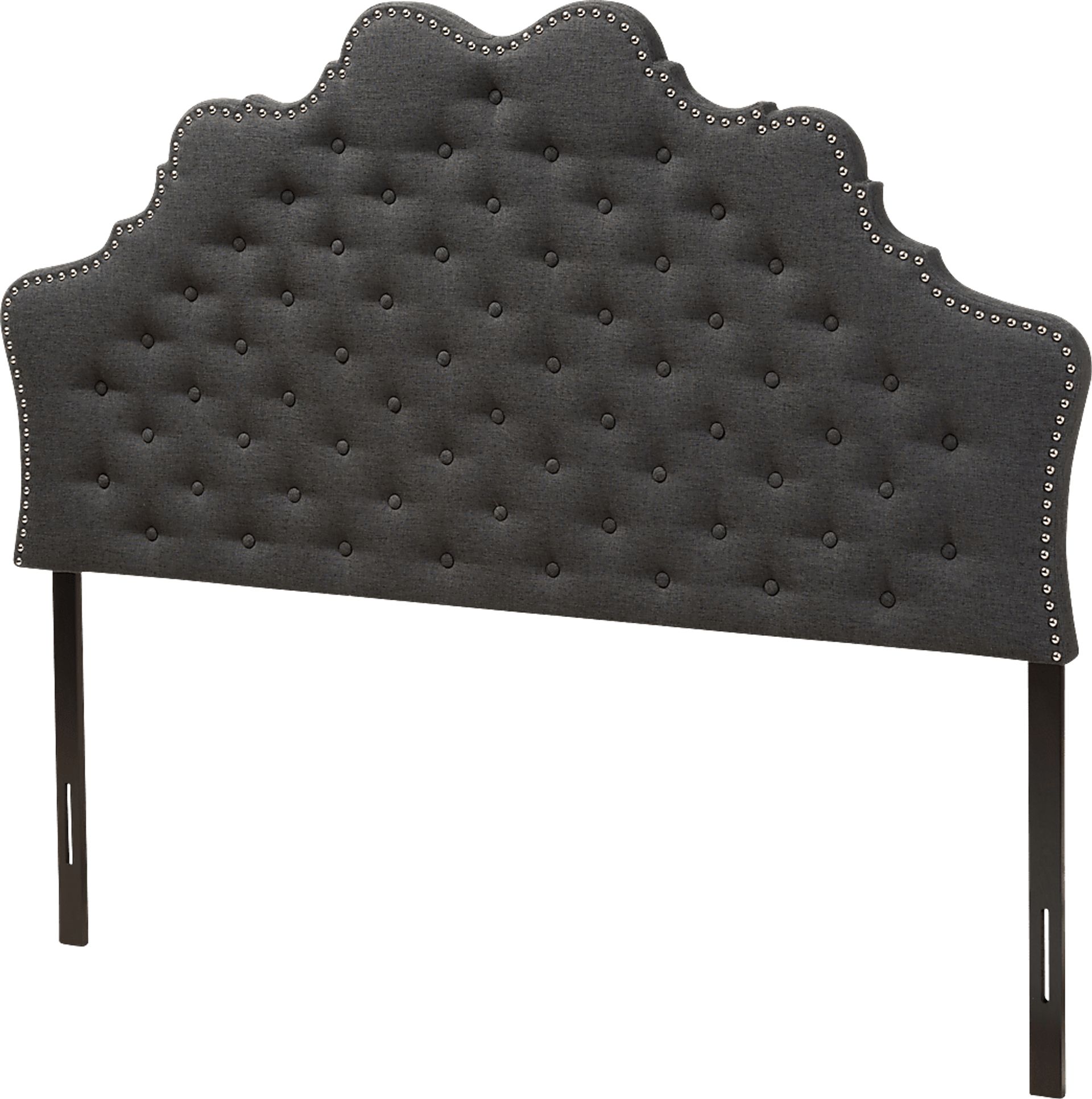 Conagra Charcoal Queen Upholstered Headboard - Image 3