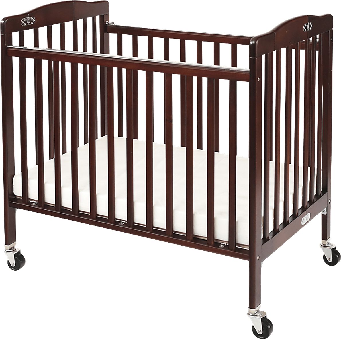 Conall Brown Cherry Mini Portable Folding Crib Rooms To Go