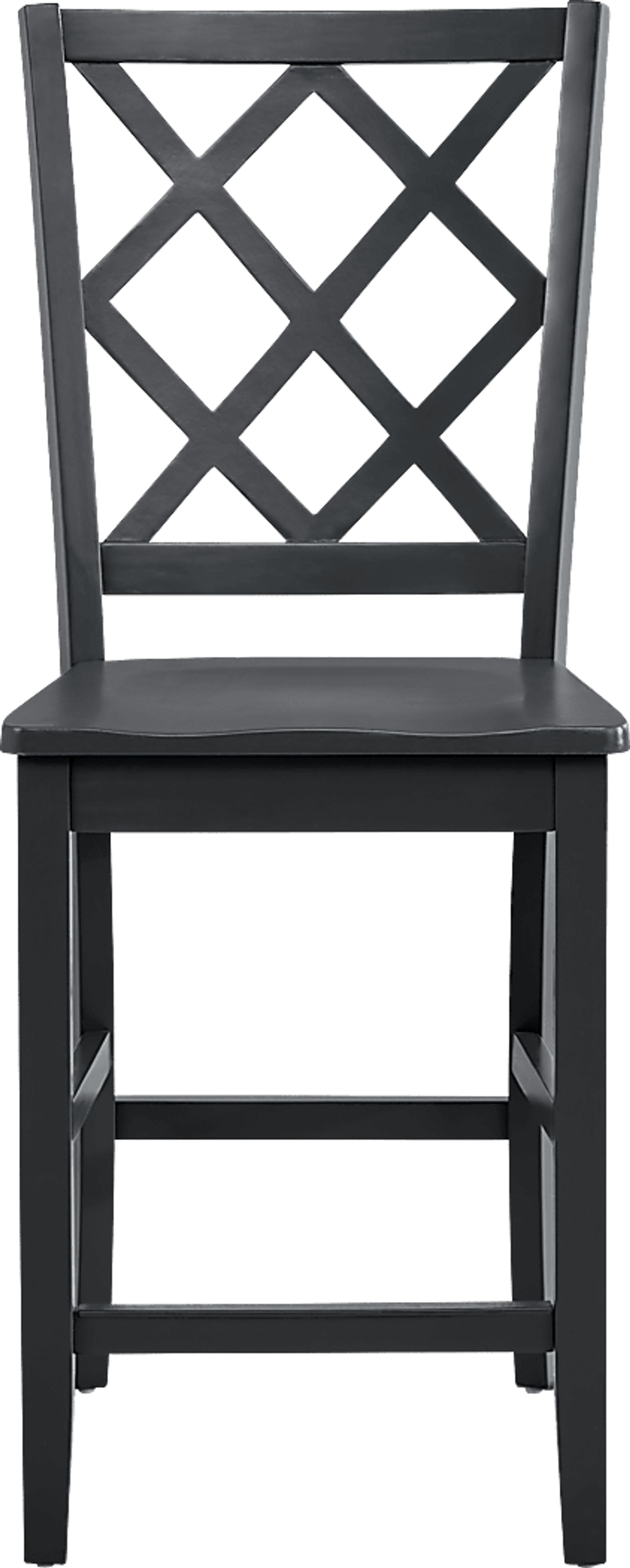 Concord Black Counter Height Diamond Back Stool - Image 2