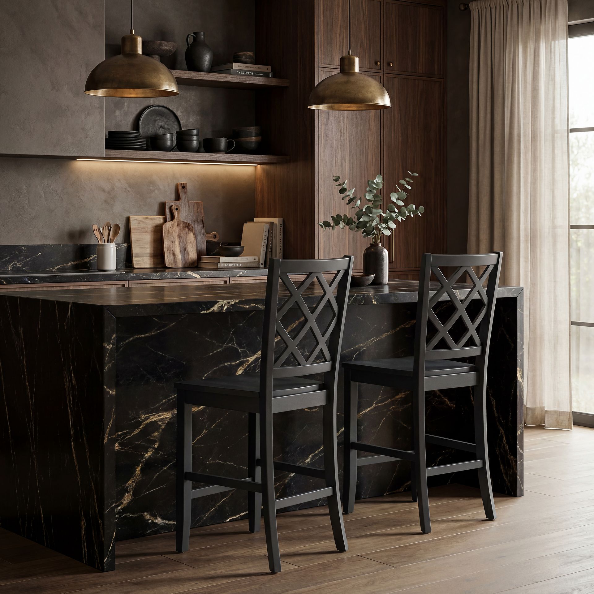 Concord White 5 Pc Counter Height Drop Leaf Dining Room with Black Diamond Back Stools - Image 11